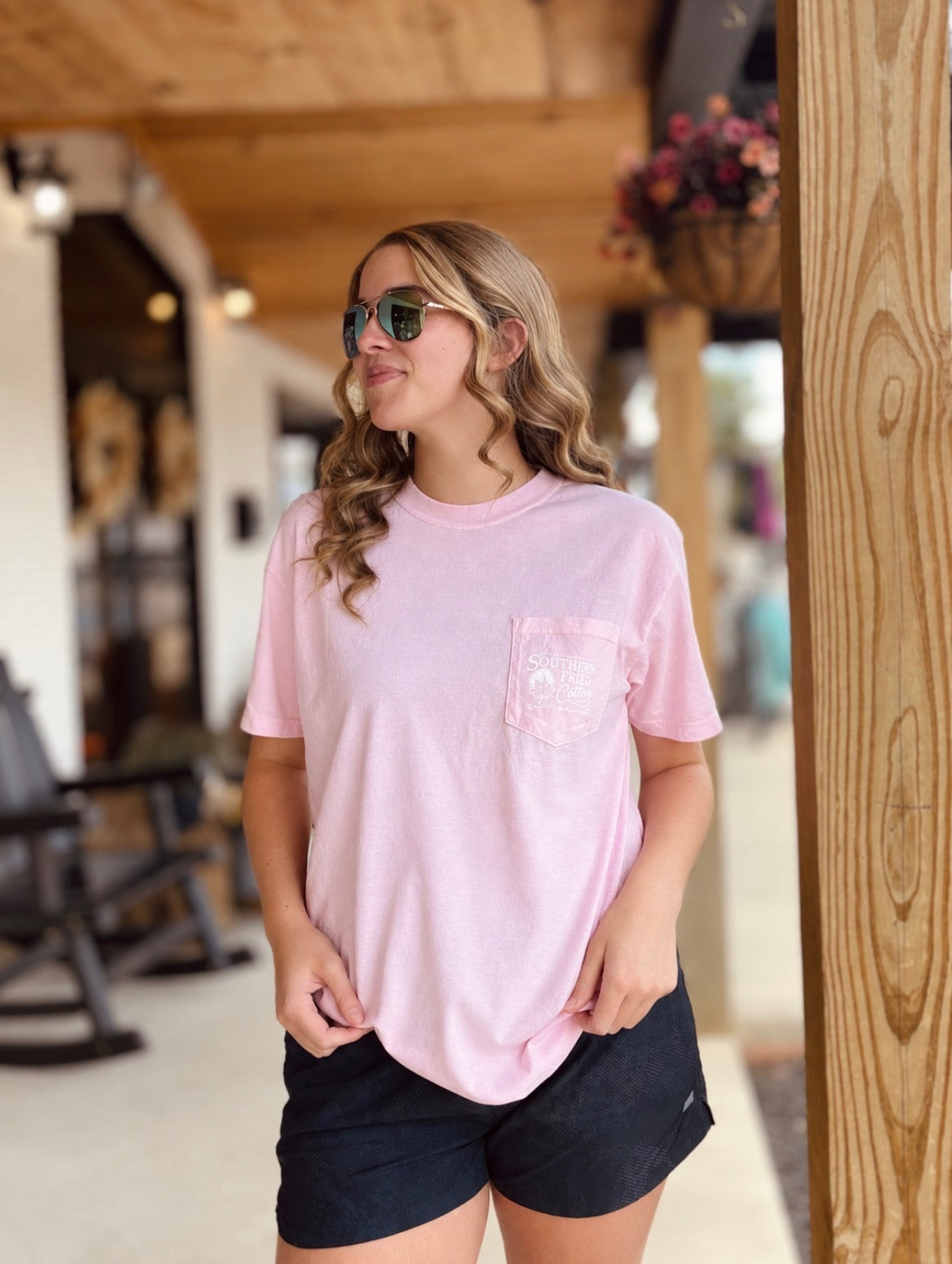Southern Fried Cotton Women's Giddy Up Cowgirl S/S TEE Shirt
