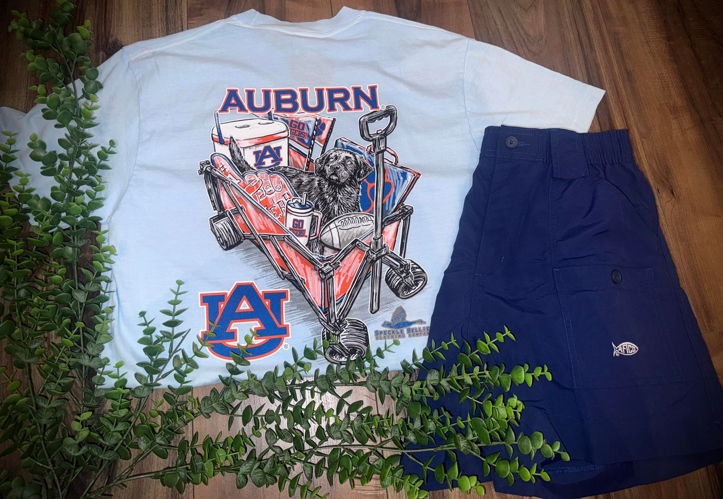 Speckle Bellies Auburn Wagon S/S TEE Shirt