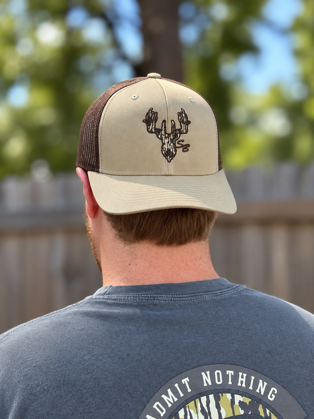 Speckle Bellies Camo Deer 112 Snapback Hat - Khaki/Coffee