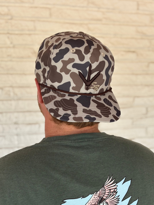 Speckle Bellies Turkey Track SB Rope Snapback Hat