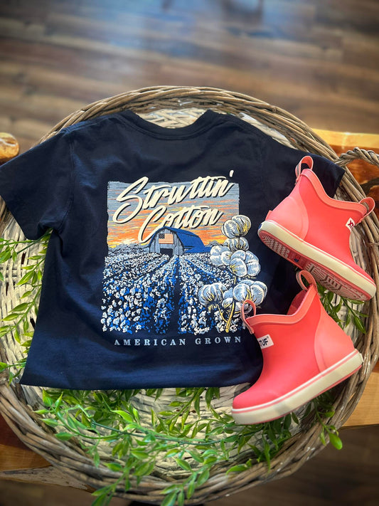 Struttin Cotton Youth Cotton Field & Barn S/S TEE Shirt