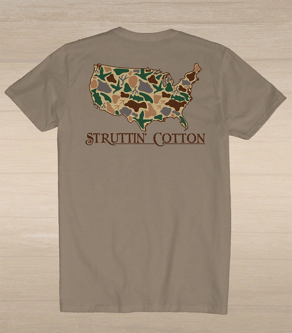 Struttin Cotton United States Standout Camo S/S TEE Shirt