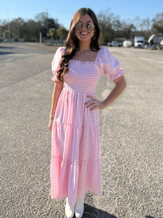 Uphill Climb Midi Dress
