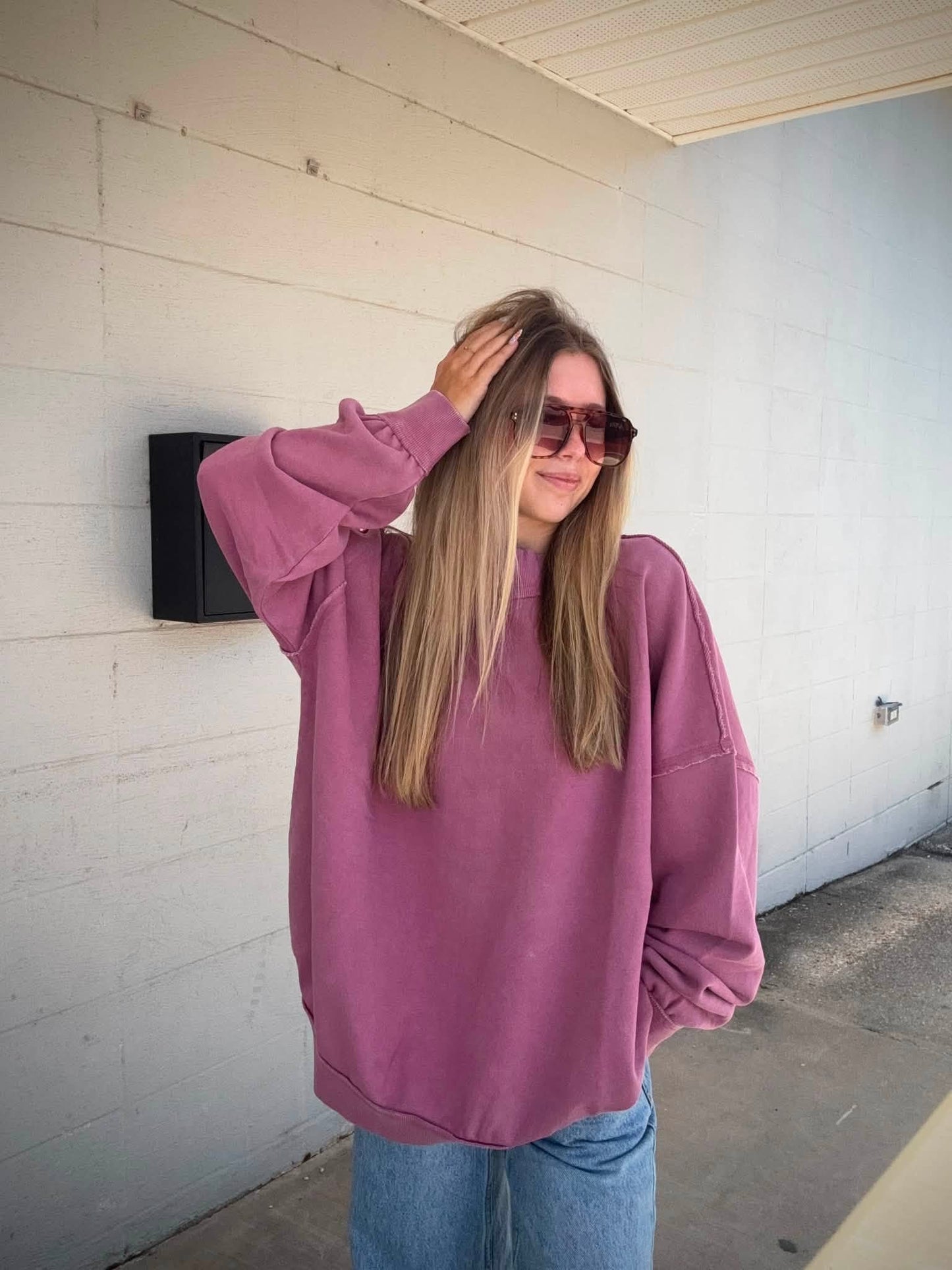 Stay Home Mock Neck