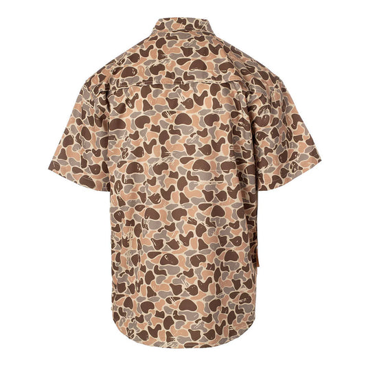 Fieldstone Outdoors Men's Woodlands Camo S/S Button Down Shirt
