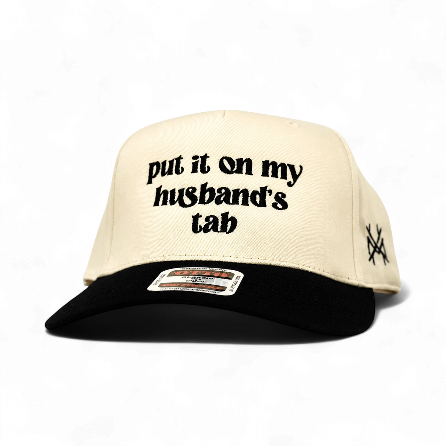 Mad Hatter Women's Put It On My Husband's Tab Trucker Hat