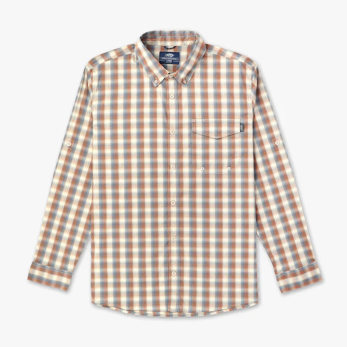 Aftco Men's Portside Tech Button Down L/S Shirt