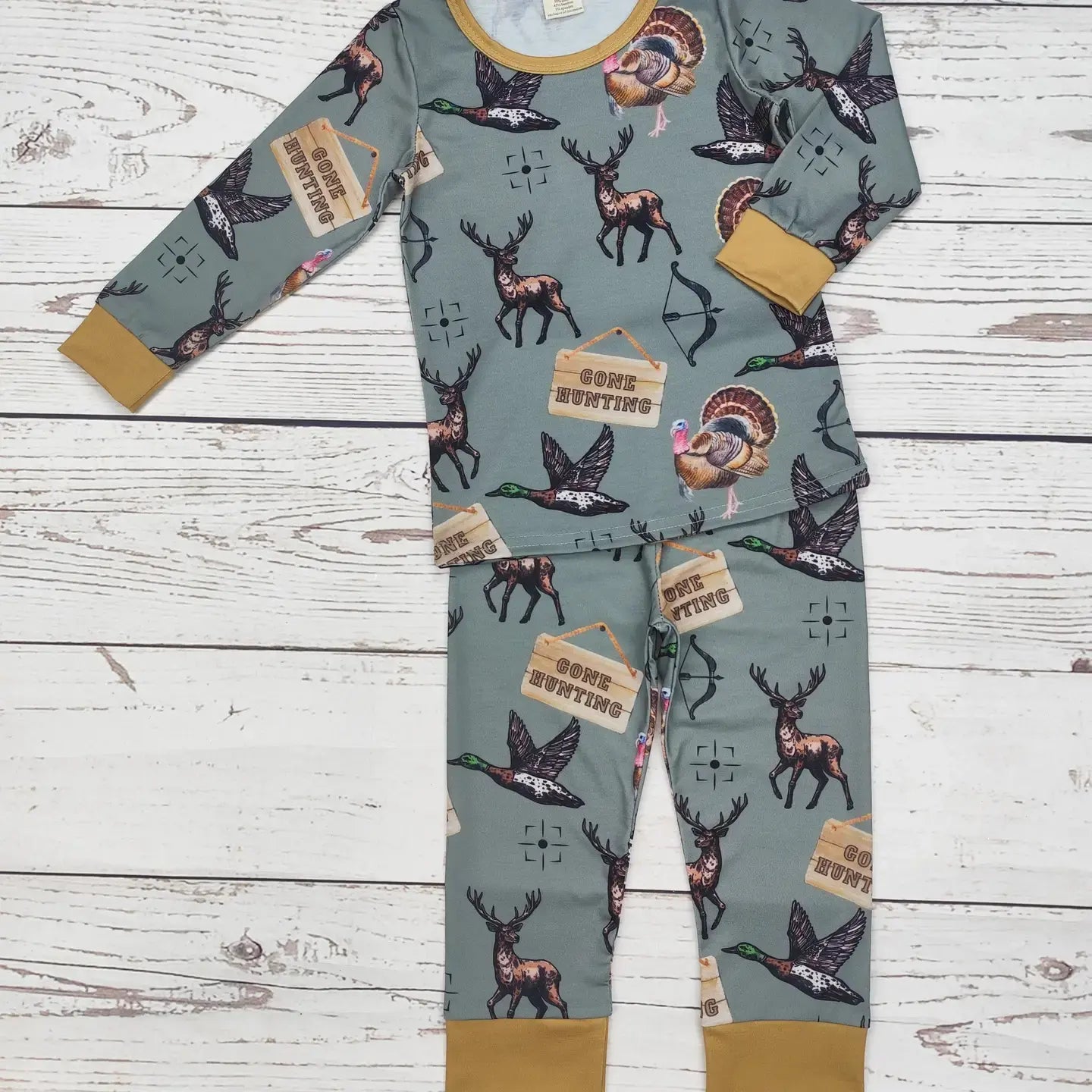 Baby Boy Go Hunting Print Sleepwear Set