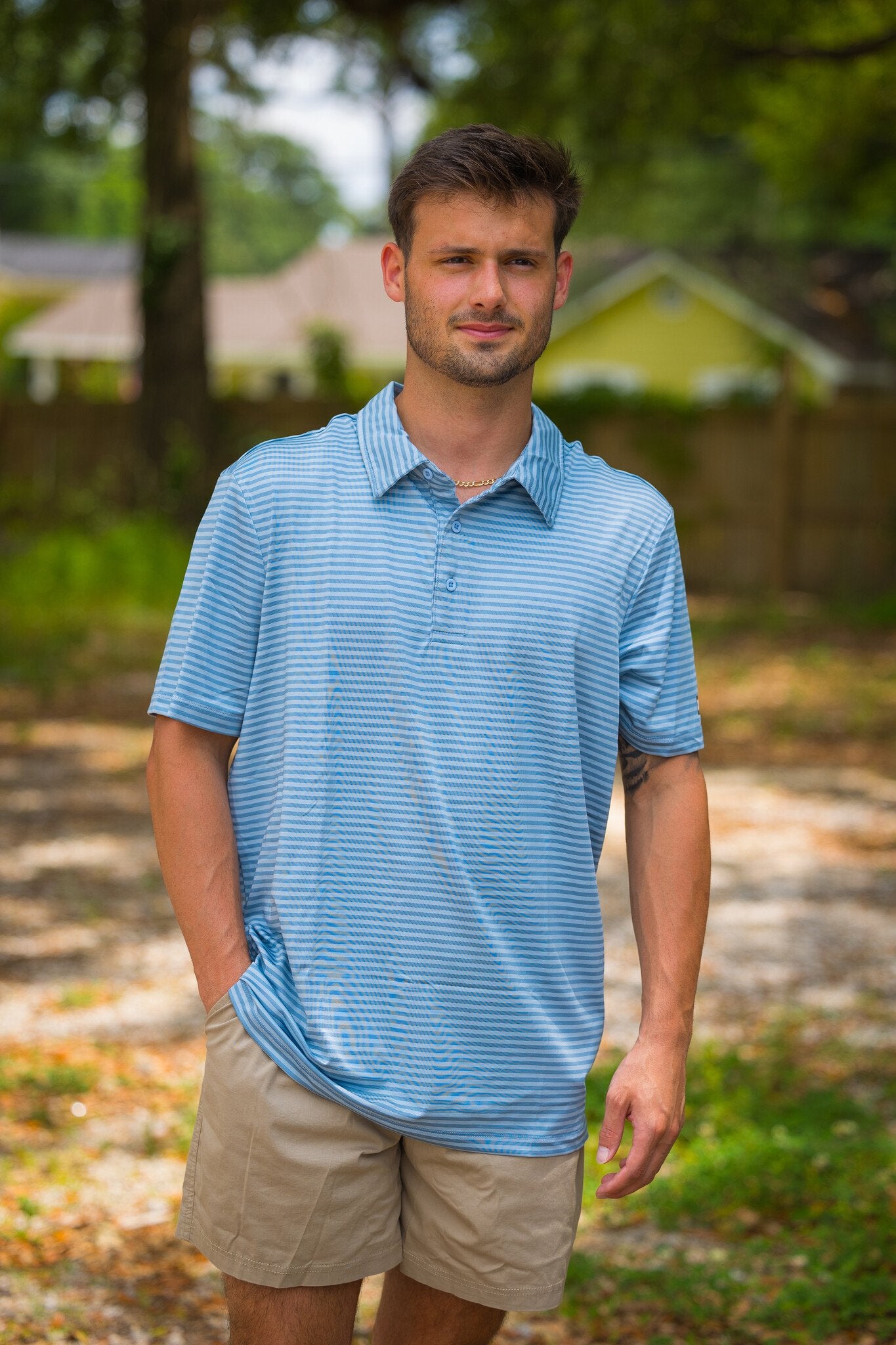 Aftco Men's Link Polo Shirt