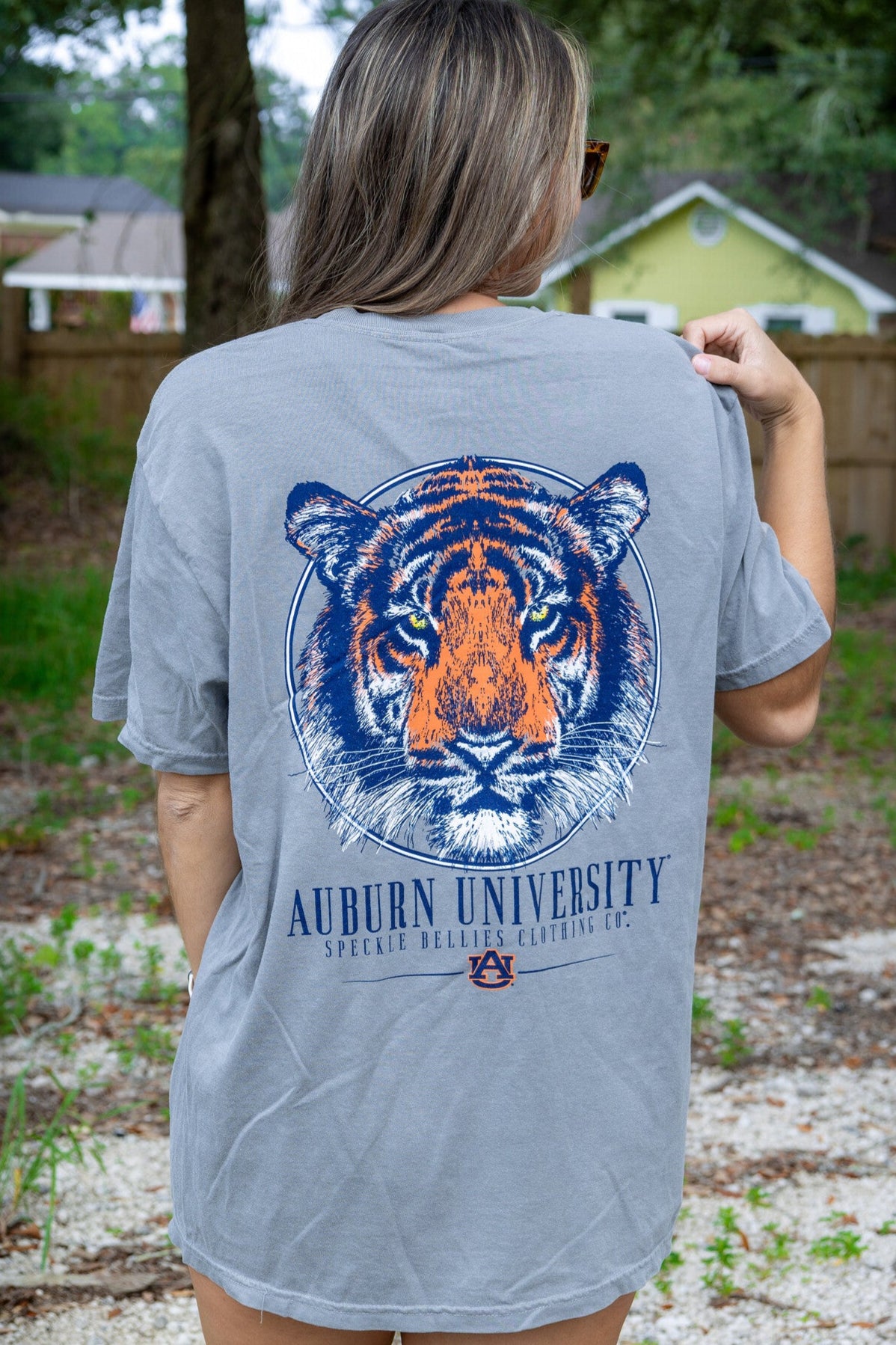 Speckle Bellies Auburn Tiger Head S/S TEE Shirt