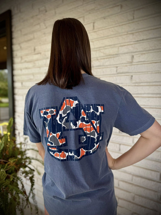 Speckle Bellies Auburn Camo Logo S/S TEE Shirt