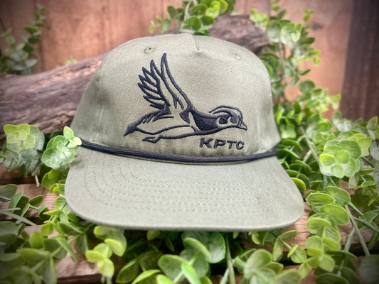 Knotted Pine Trading Co. Wood Duck Logo Rope Snapback Hat
