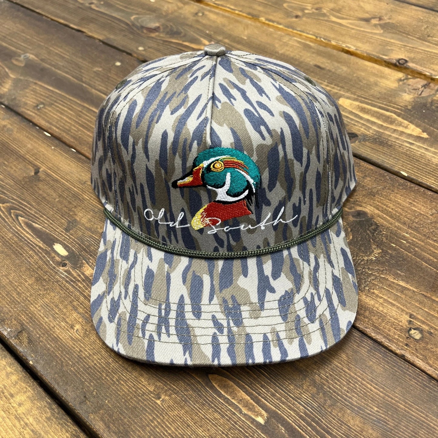 Old South Apparel Youth Boys Wood Duck Head Rope Snapback Hat