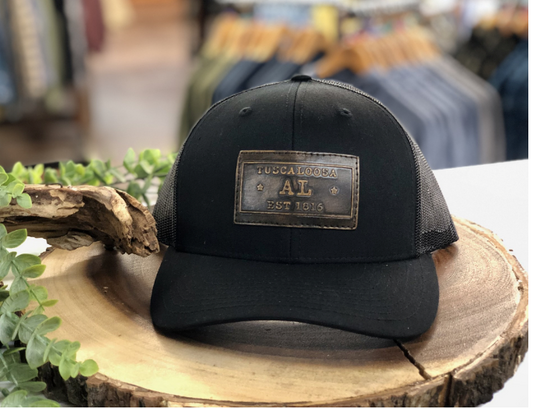 Zep Pro Tuscaloosa Dark Rectangle Leather Patch Snapback Hat