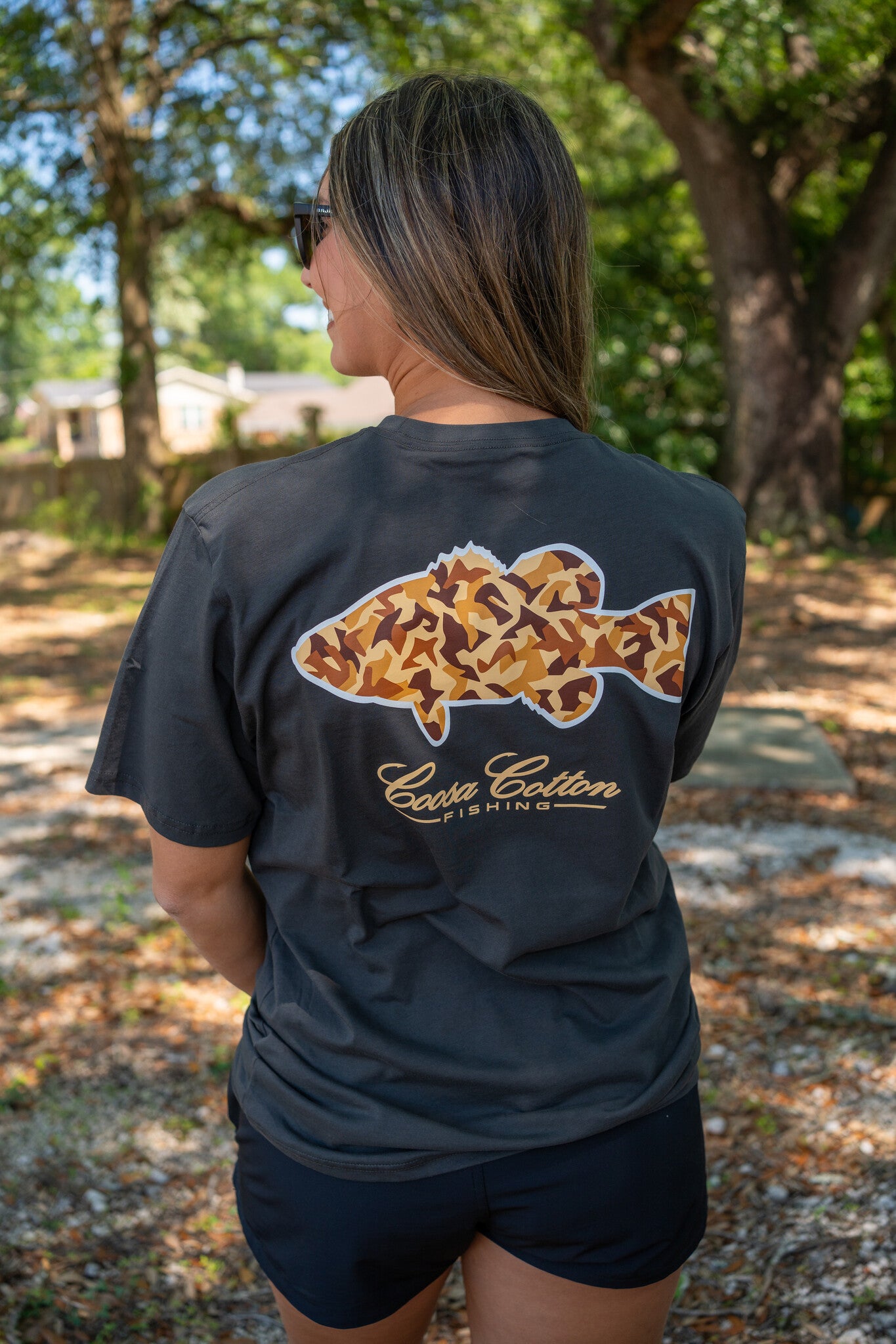 Coosa Cotton Duck Camo Bass S/S TEE Shirt