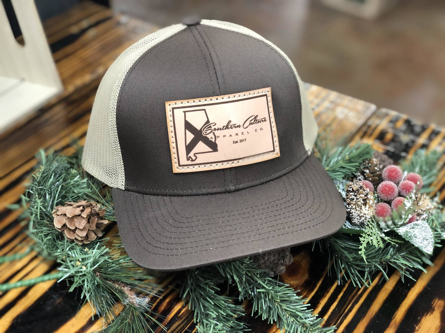 Southern Culture Light State Tradition Leather Patch Snapback Hat