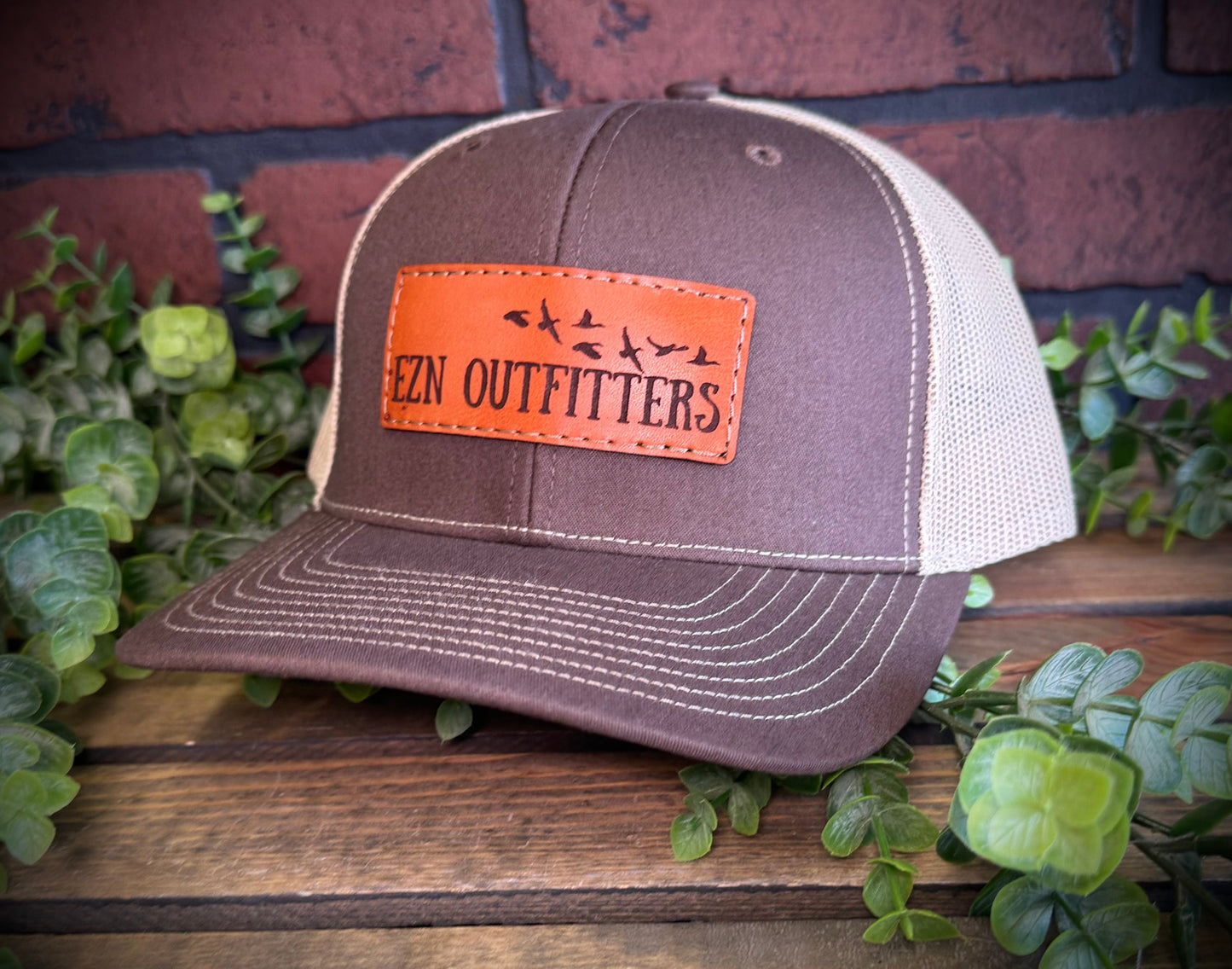EZN Outfitters Leather Patch Snapback Hat