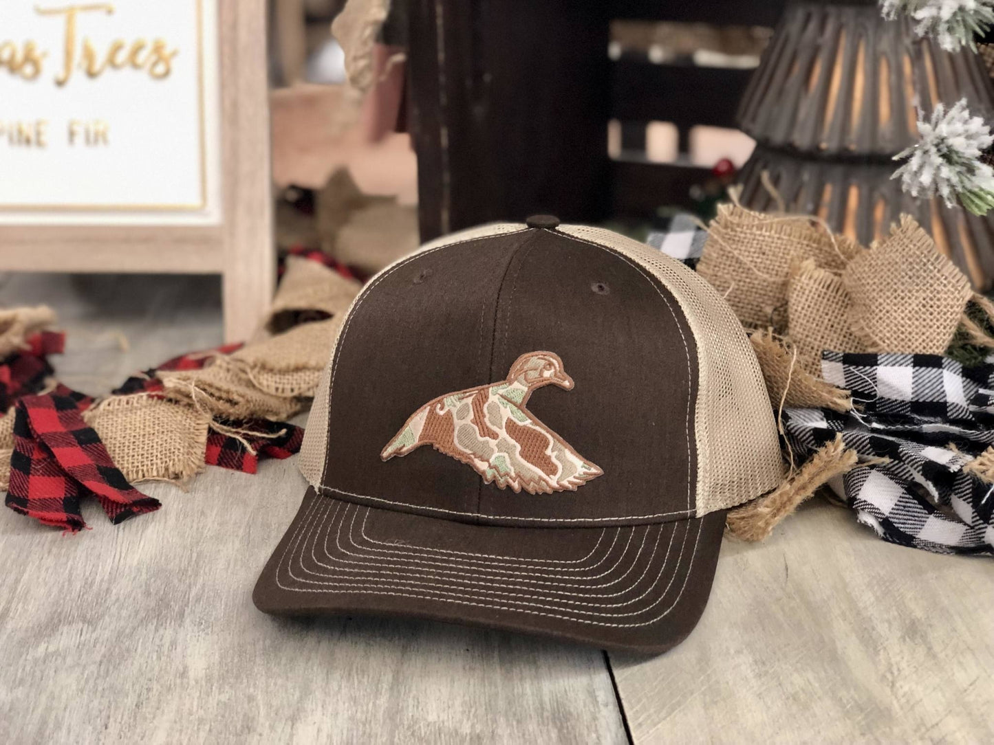 Dixie Fowl Hat Co. DFC Old School Camo Woodie Snapback Hat