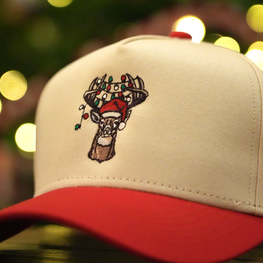 Panola Brand Christmas Buck 2 Tone Trucker Snapback Hat