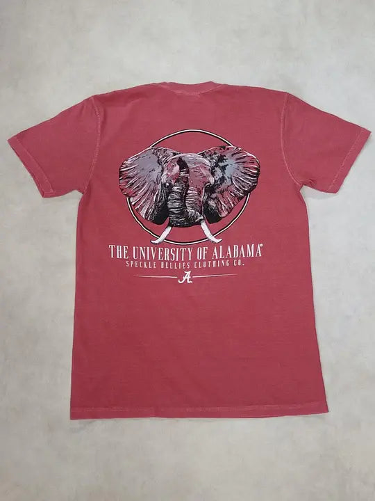Speckle Bellies Alabama Circle Elephant S/S TEE Shirt