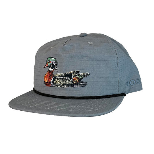 Roost Waterfowl Embroidered Wood Duck Rope Snapback Hat