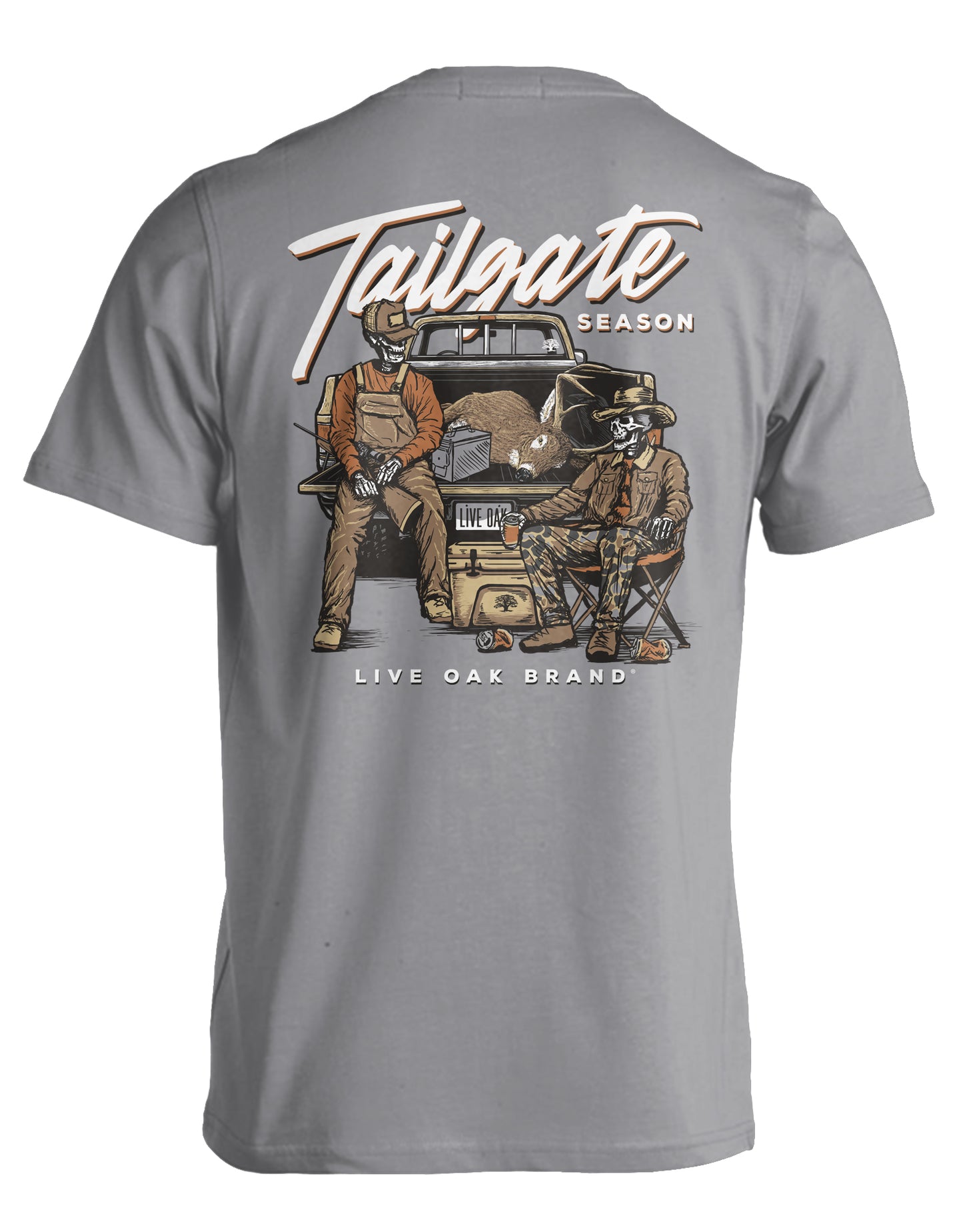 Live Oak Brand Skeleton Tailgate Season S/S TEE Shirt
