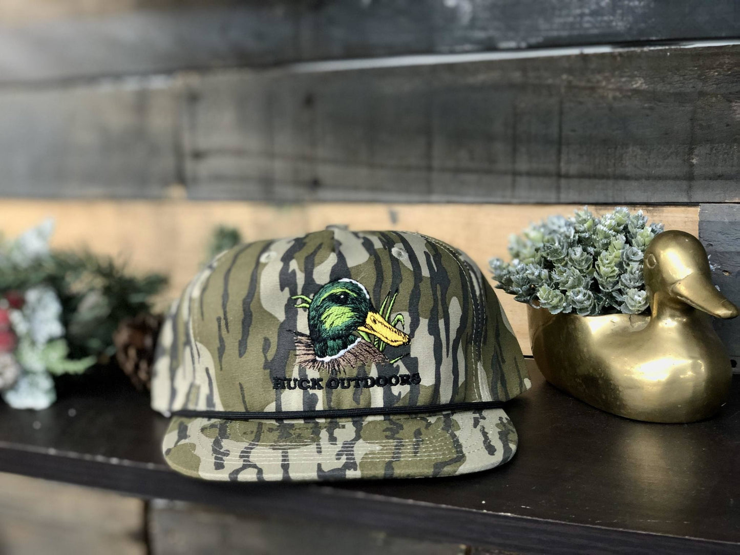 Huck Outdoors Drake Mallard Rope Snapback Hat