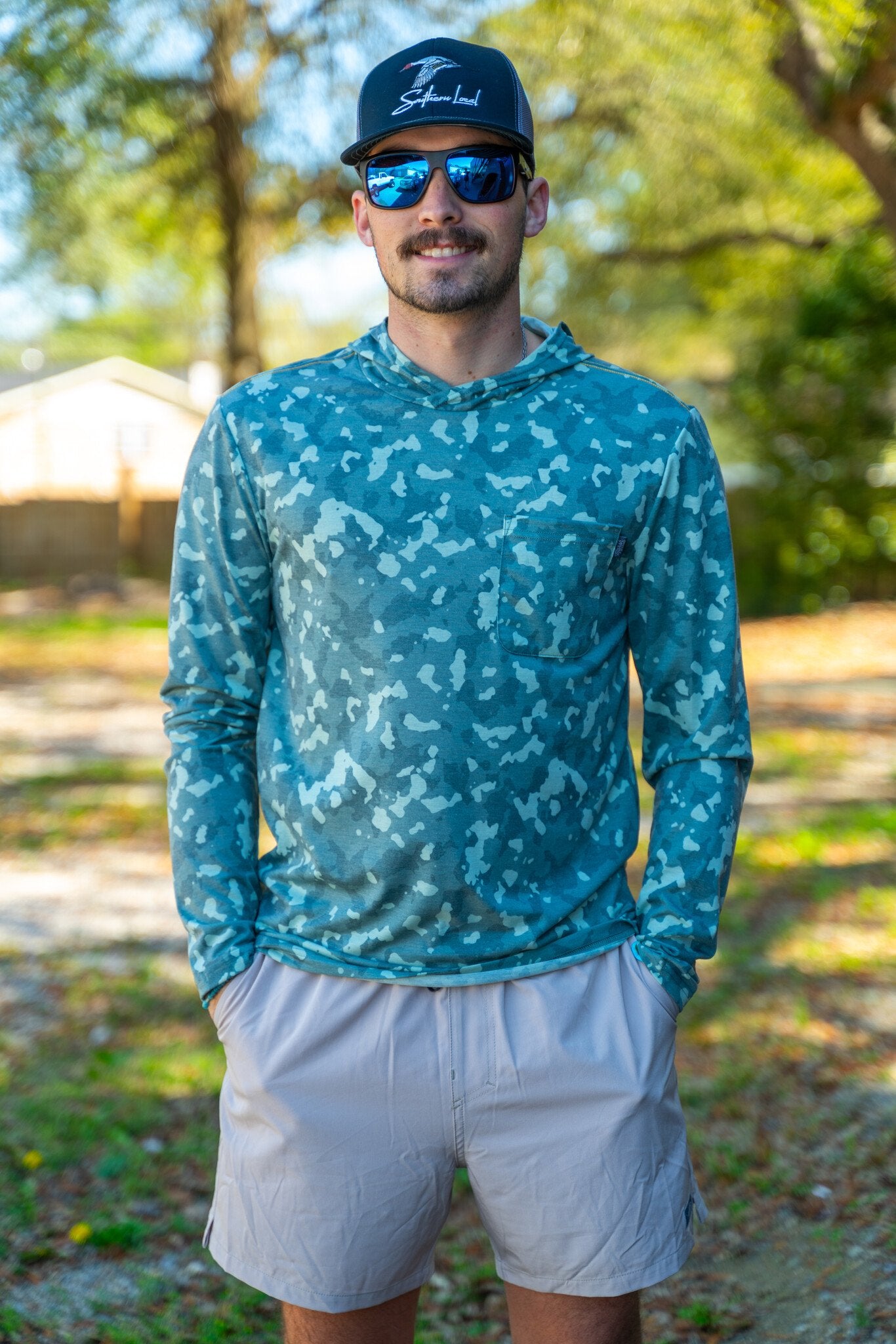Marsh Wear Apparel Men's Buxton Hagood Hood Knitted Performance L/S Shirt