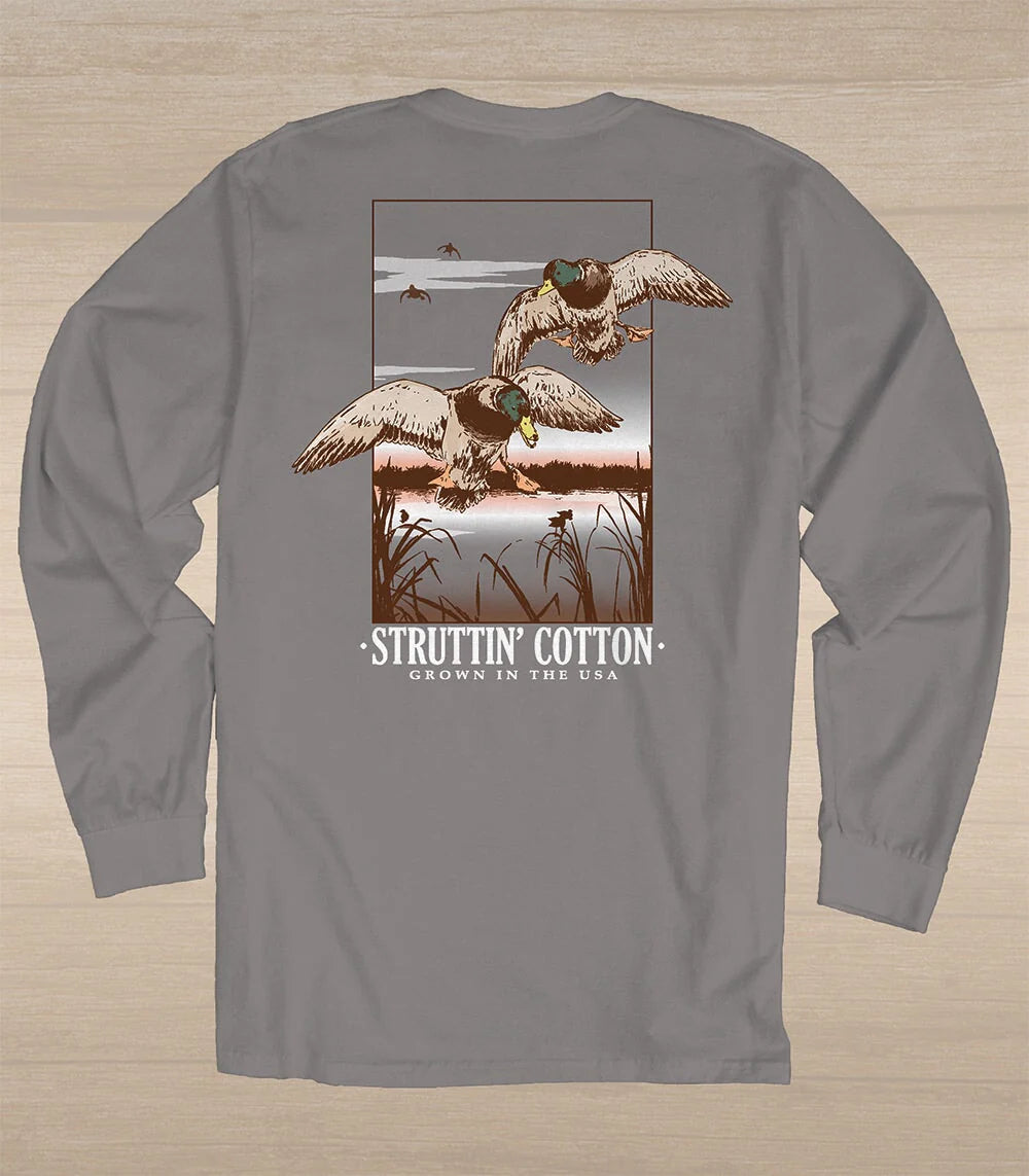 Struttin Cotton Cupping Ducks L/S TEE Shirt