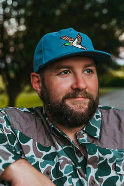 Roost Waterfowl Roost Green Head Embroidered Rope Snapback Hat