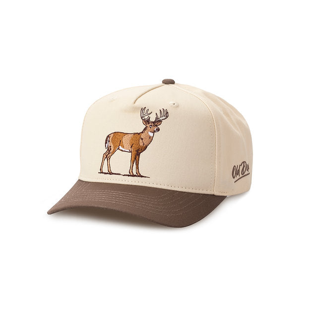 Old Dixie Embroidered Buck Canvas Snapback Hat