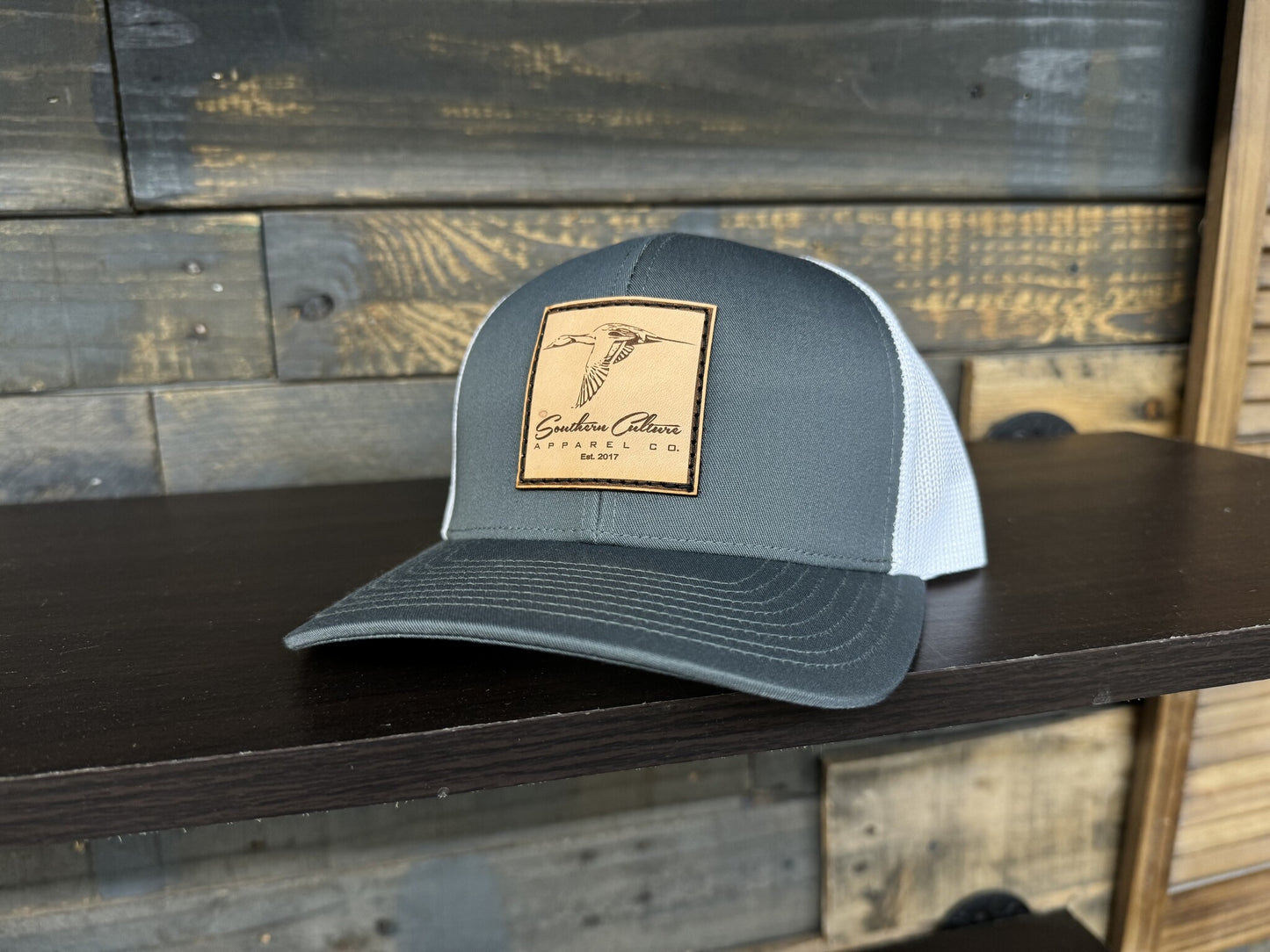 Southern Culture Pintail Leather Patch Snapback Hat