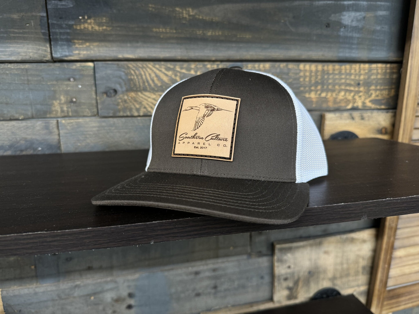 Southern Culture Pintail Leather Patch Snapback Hat