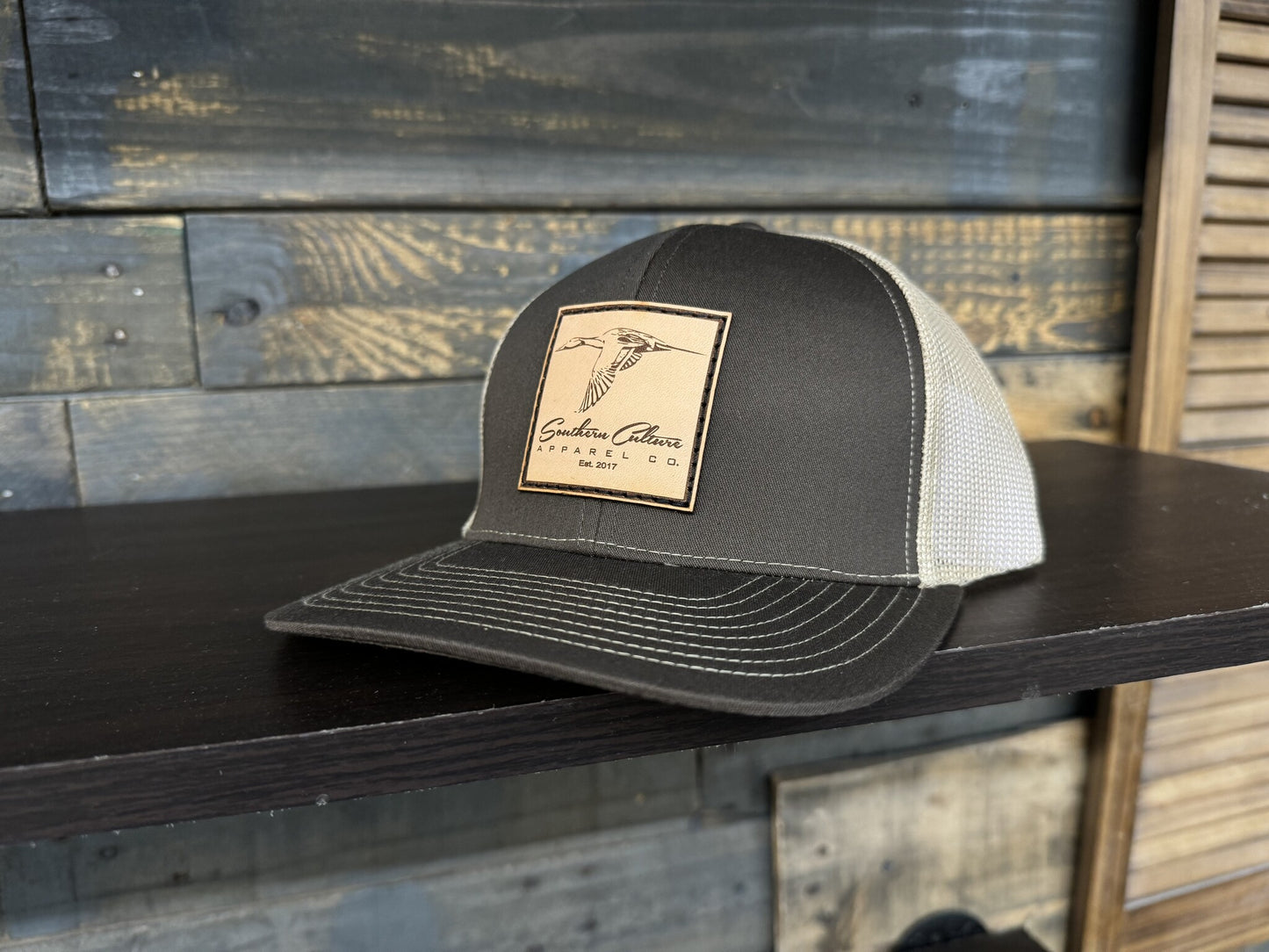 Southern Culture Pintail Leather Patch Snapback Hat