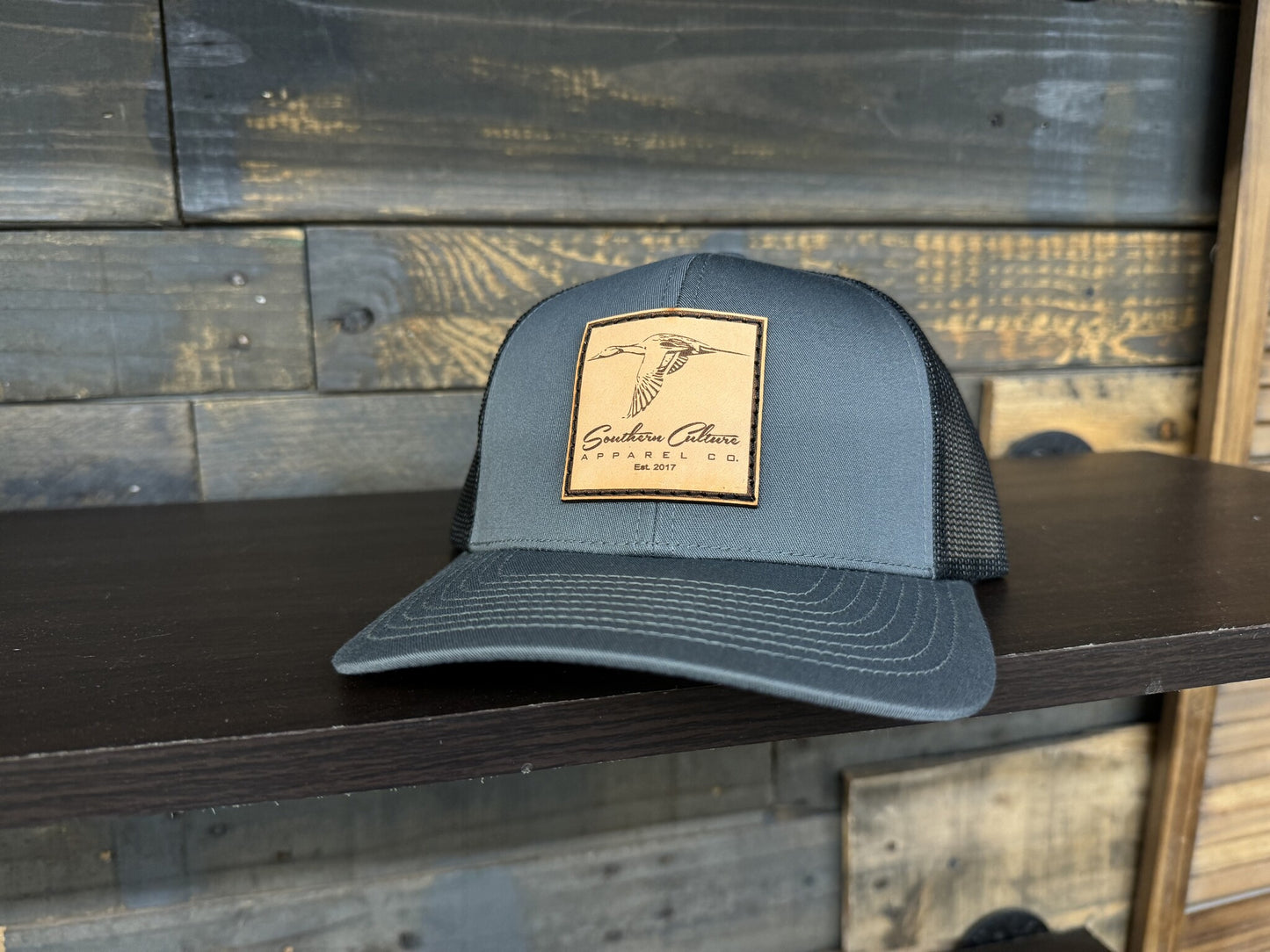 Southern Culture Pintail Leather Patch Snapback Hat