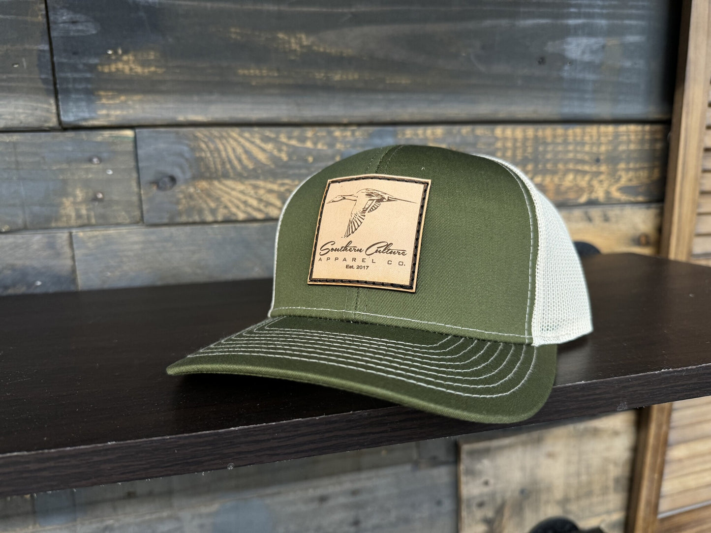 Southern Culture Pintail Leather Patch Snapback Hat
