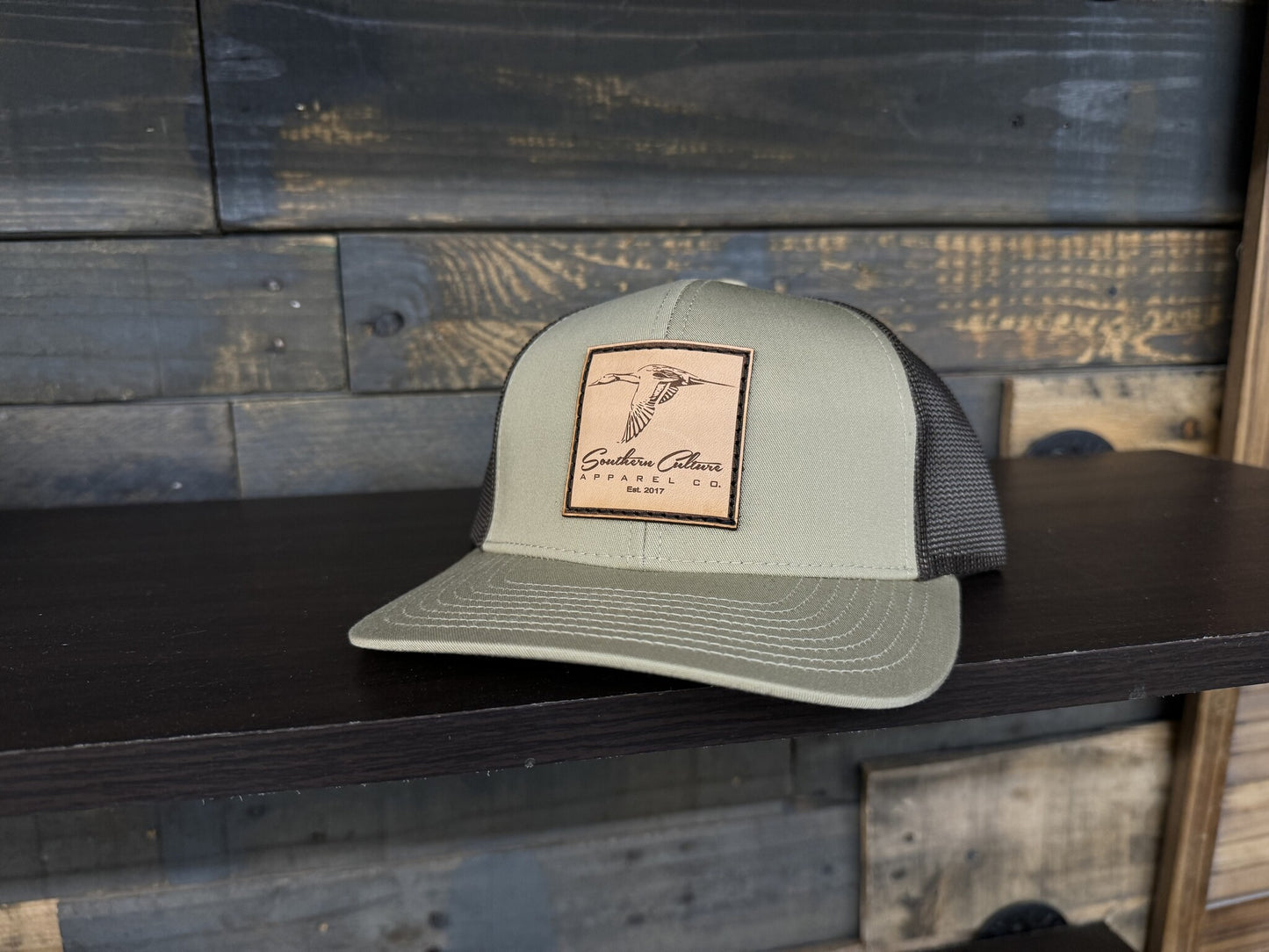 Southern Culture Pintail Leather Patch Snapback Hat