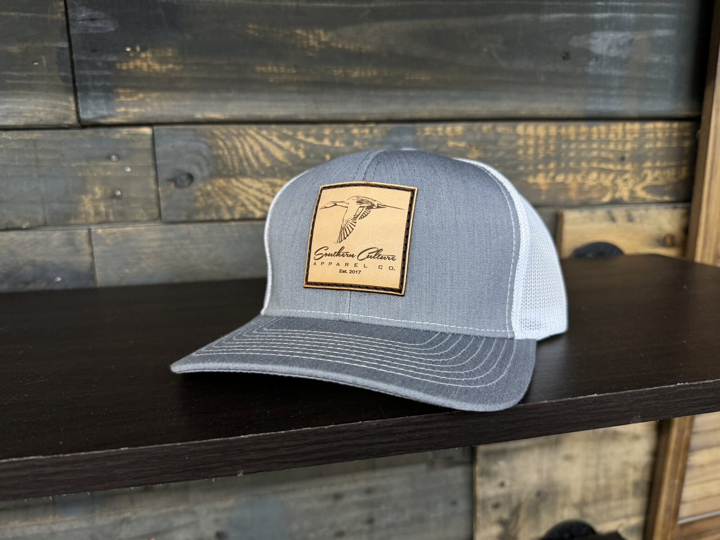 Southern Culture Pintail Leather Patch Snapback Hat