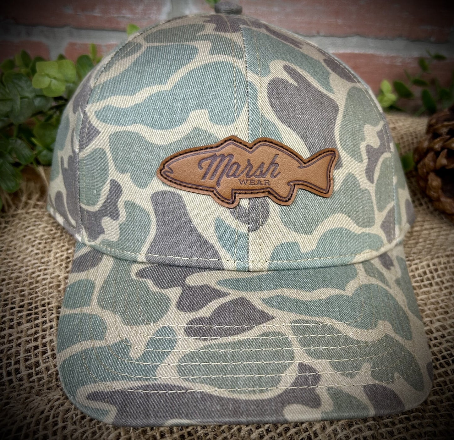 Marsh Wear Apparel Youth RR Leather Patch Snapback Hat
