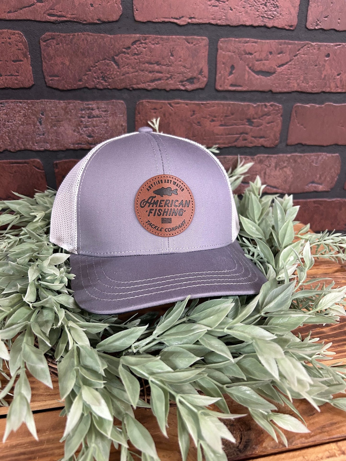 Aftco Youth Lemonade Leather Patch Trucker Snapback Hat