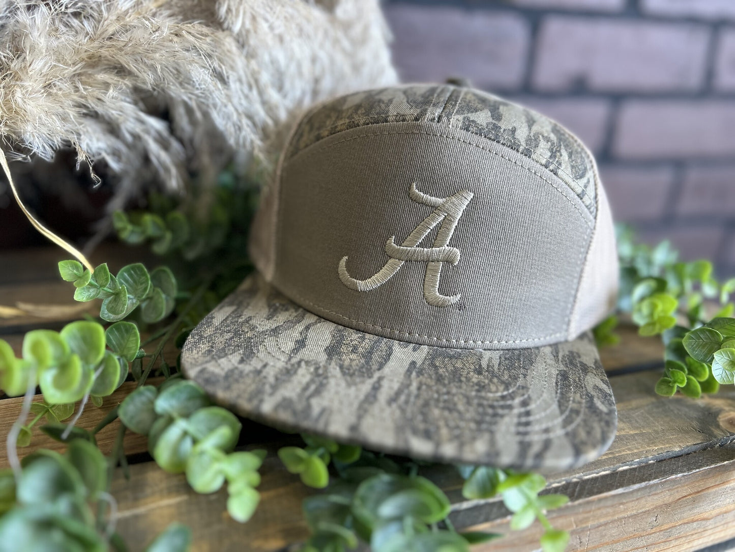 Speckle Bellies Alabama 7 Panel Snapback Hat