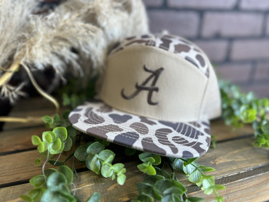 Speckle Bellies Alabama 7 Panel Snapback Hat