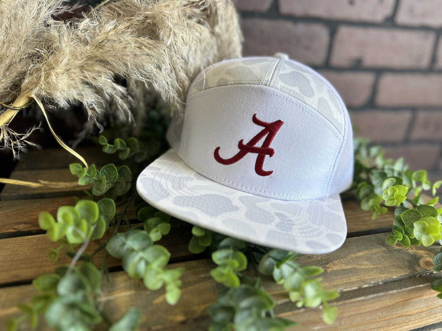 Speckle Bellies Alabama 7 Panel Snapback Hat