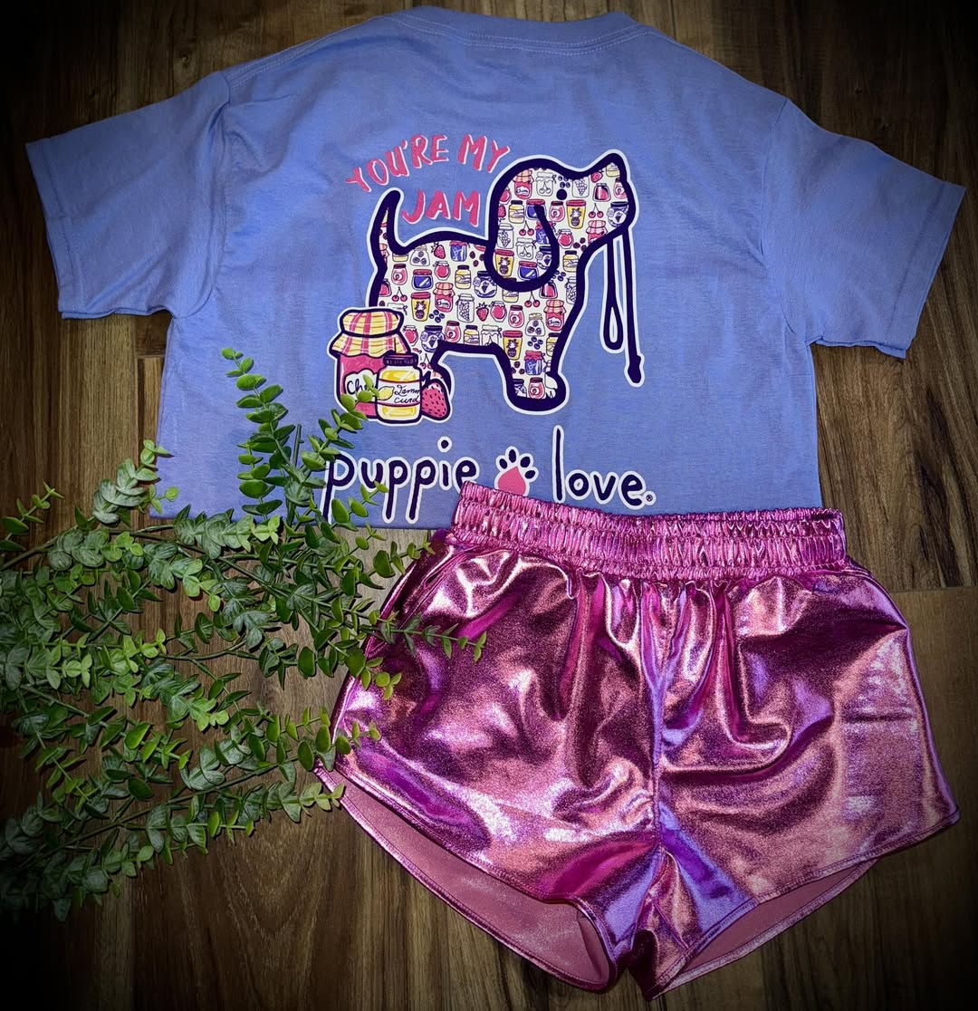 Puppie Love Youth Girls You're My Jam Pup S/S TEE Shirt