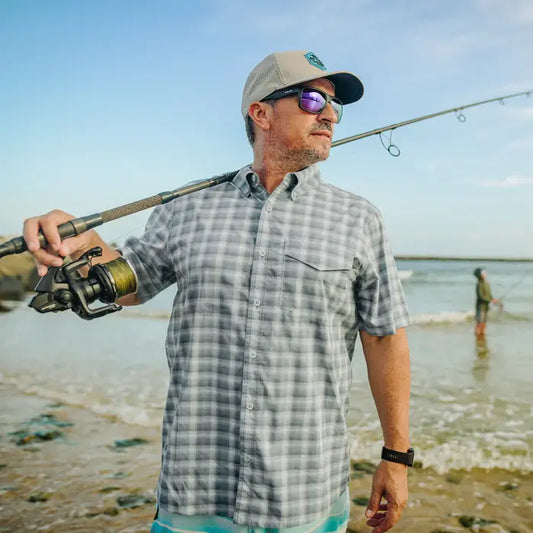 Aftco Men's Portside Tech Button Down S/S Shirt