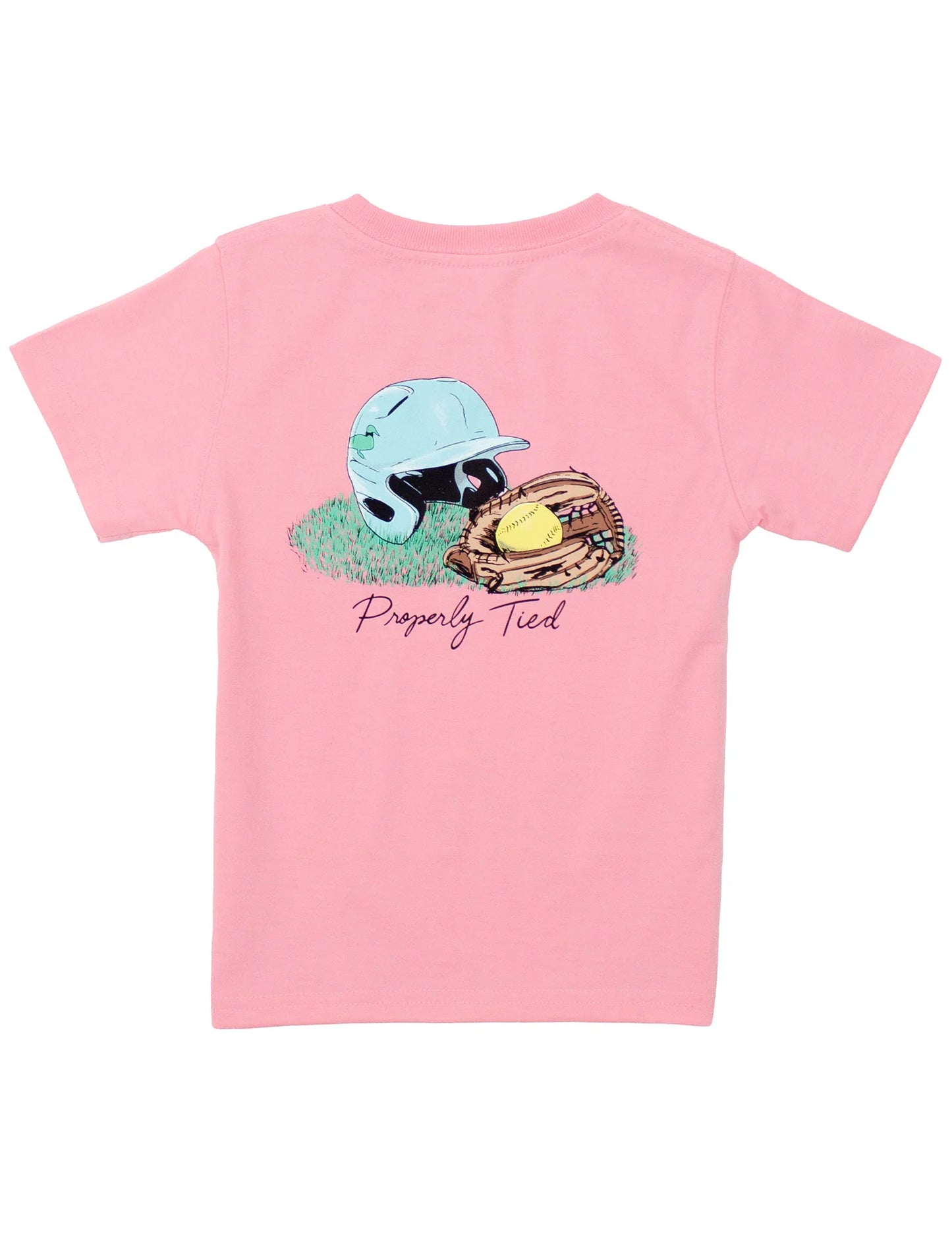 Properly Tied Girls Softball S/S TEE Shirt