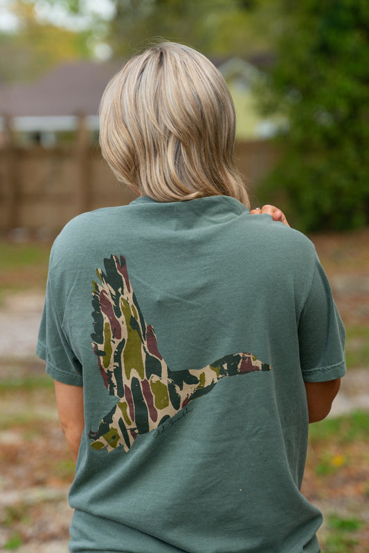 Old South Apparel Duck Wings w Thicket Camo S/S TEE Shirt
