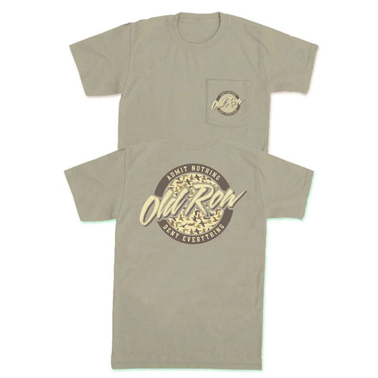 Old Row Outdoors Duck Camo Circle Logo Pocket S/S TEE Shirt