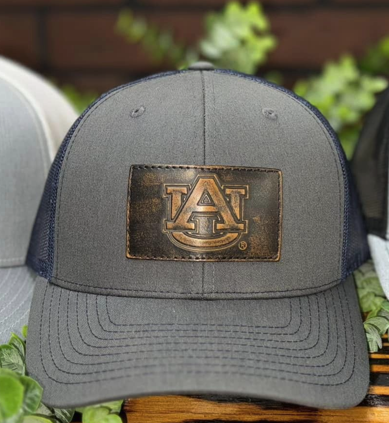 Zep Pro Auburn Leather Patch Snapback Hat