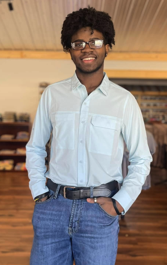 Aftco Men's Air O Mesh Tech L/S Button Down Shirt